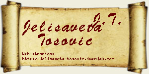 Jelisaveta Tošović vizit kartica
